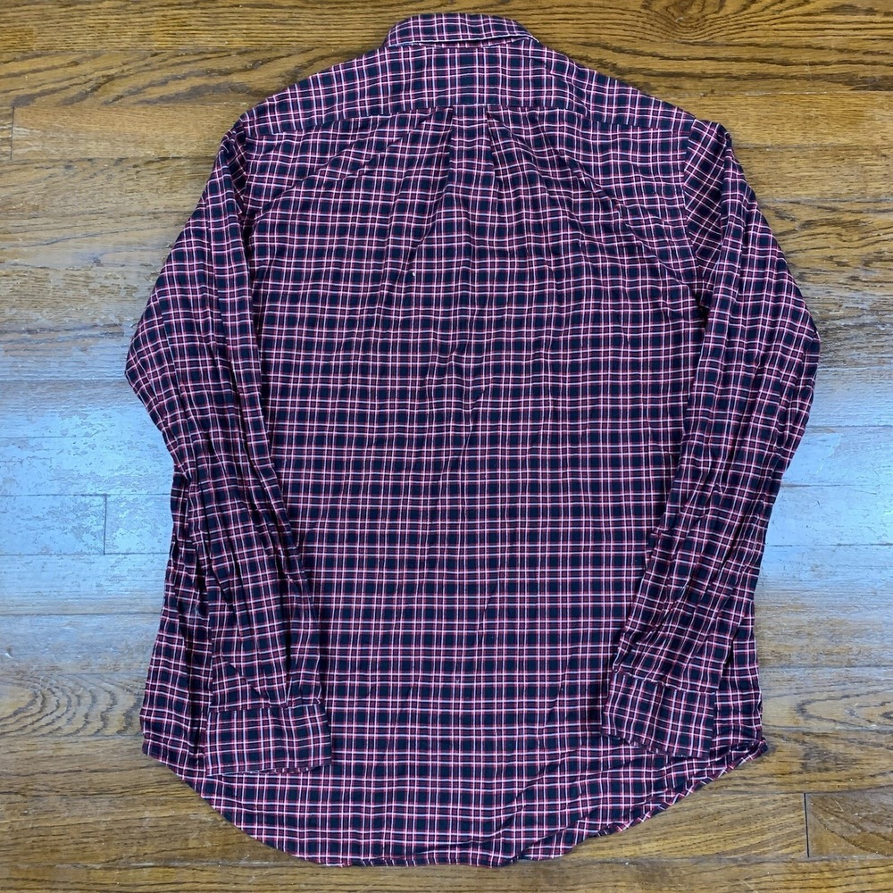 Polo Ralph Lauren Shirt Mens Large Long Sleeve Button Down Tattersall Plaid - Picture 7 of 7